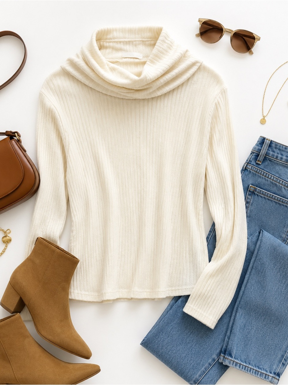 Zara cream long sleeve top NWT